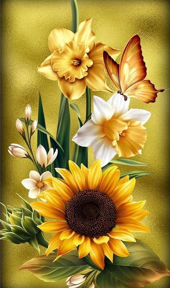 Free Sunflower - MyCraftsGfit - Free 5D Diamond Painting