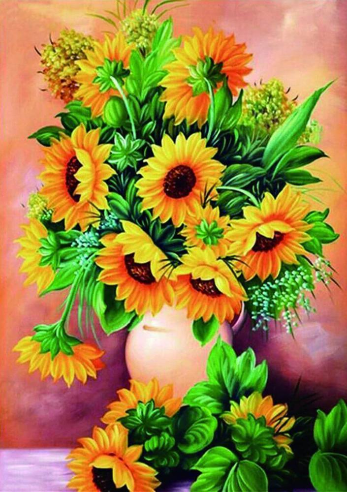 Free Sunflower - MyCraftsGfit - Free 5D Diamond Painting