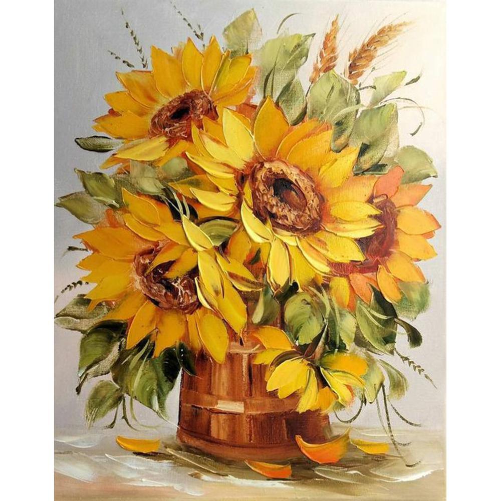 Free Sunflower - MyCraftsGfit - Free 5D Diamond Painting