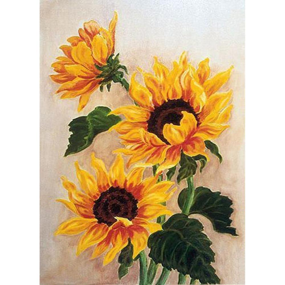 Free Sunflower - MyCraftsGfit - Free 5D Diamond Painting