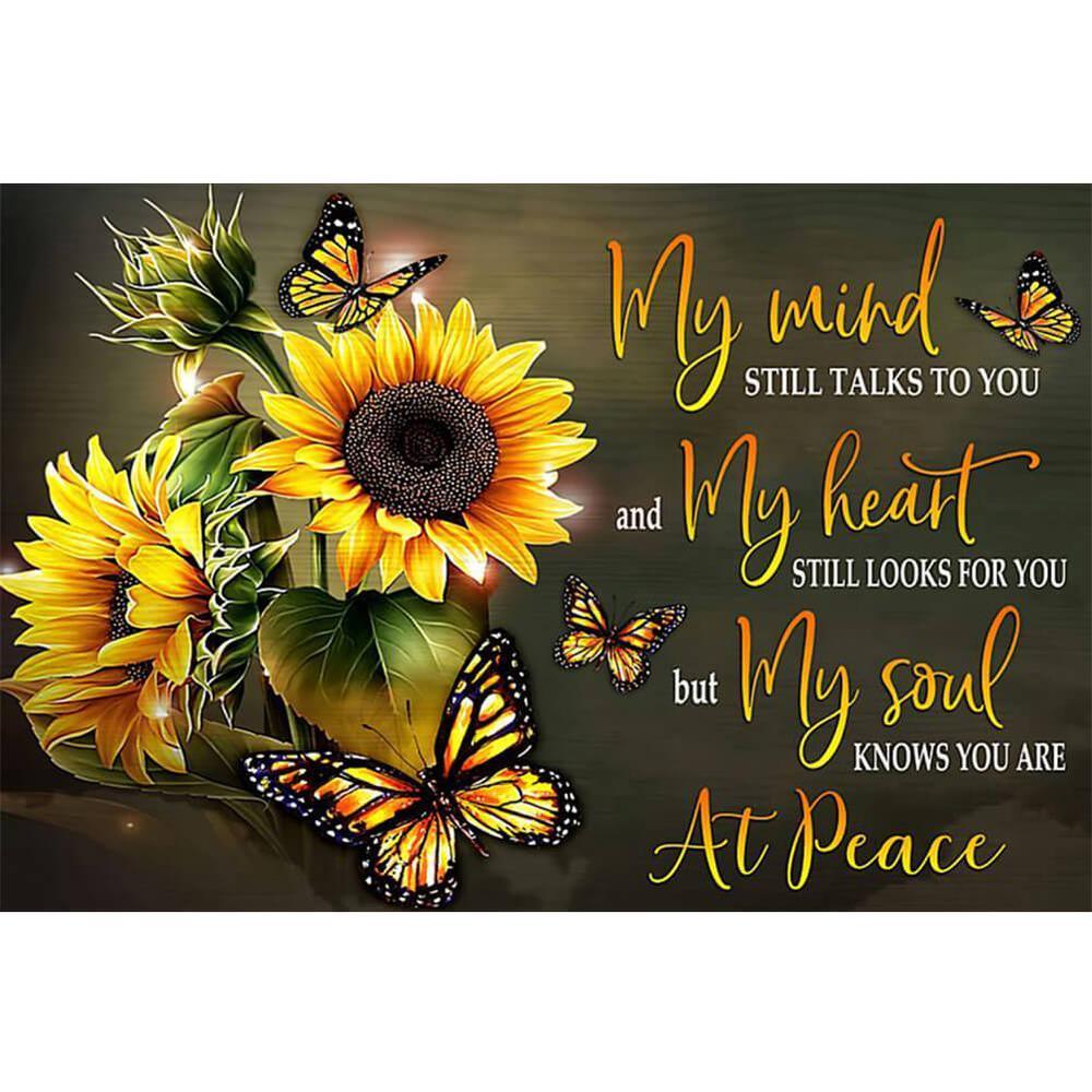 Free Sunflower “My Mind” - MyCraftsGfit - Free 5D Diamond Painting