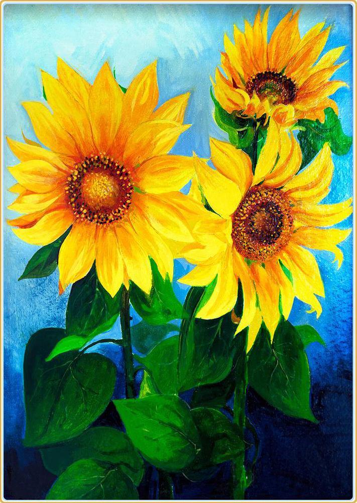 Free Sunflowers - MyCraftsGfit - Free 5D Diamond Painting