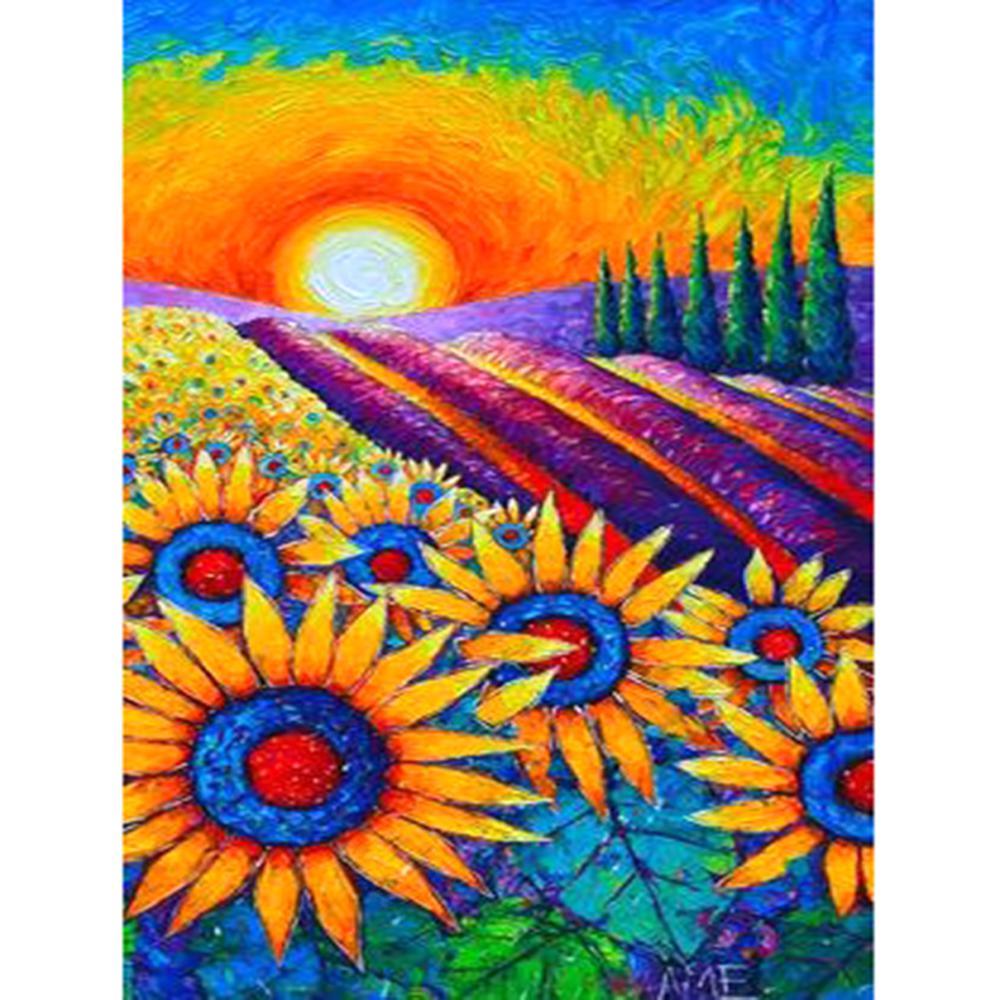 Free Sunrise Sunflower - MyCraftsGfit - Free 5D Diamond Painting