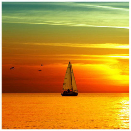 Sunset Free 5D Diamond Painting Kits MyCraftsGfit - Free 5D Diamond Painting mycraftsgift.com