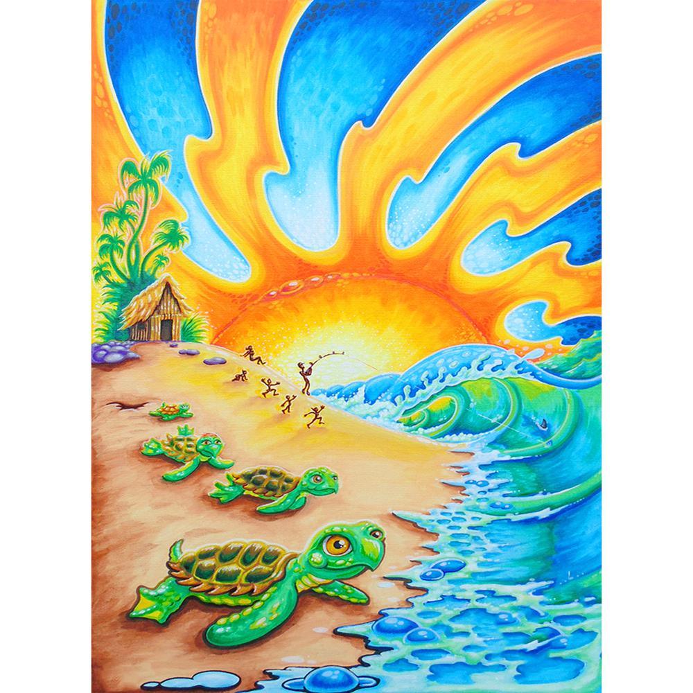 Free Sunshine Beach - MyCraftsGfit - Free 5D Diamond Painting