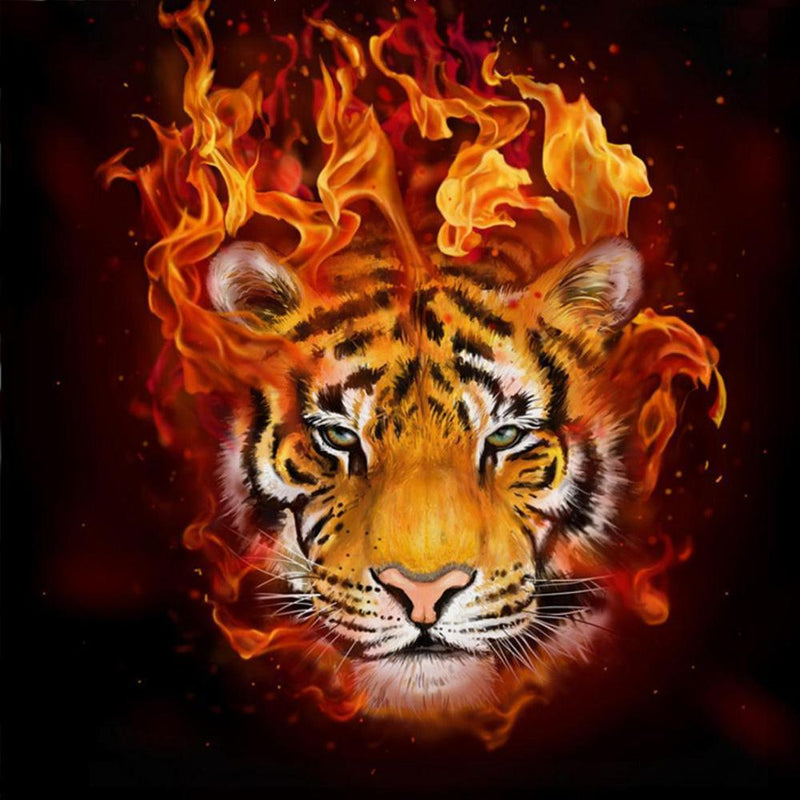 Tiger Free 5D Diamond Painting Kits MyCraftsGfit - Free 5D Diamond Painting mycraftsgift.com