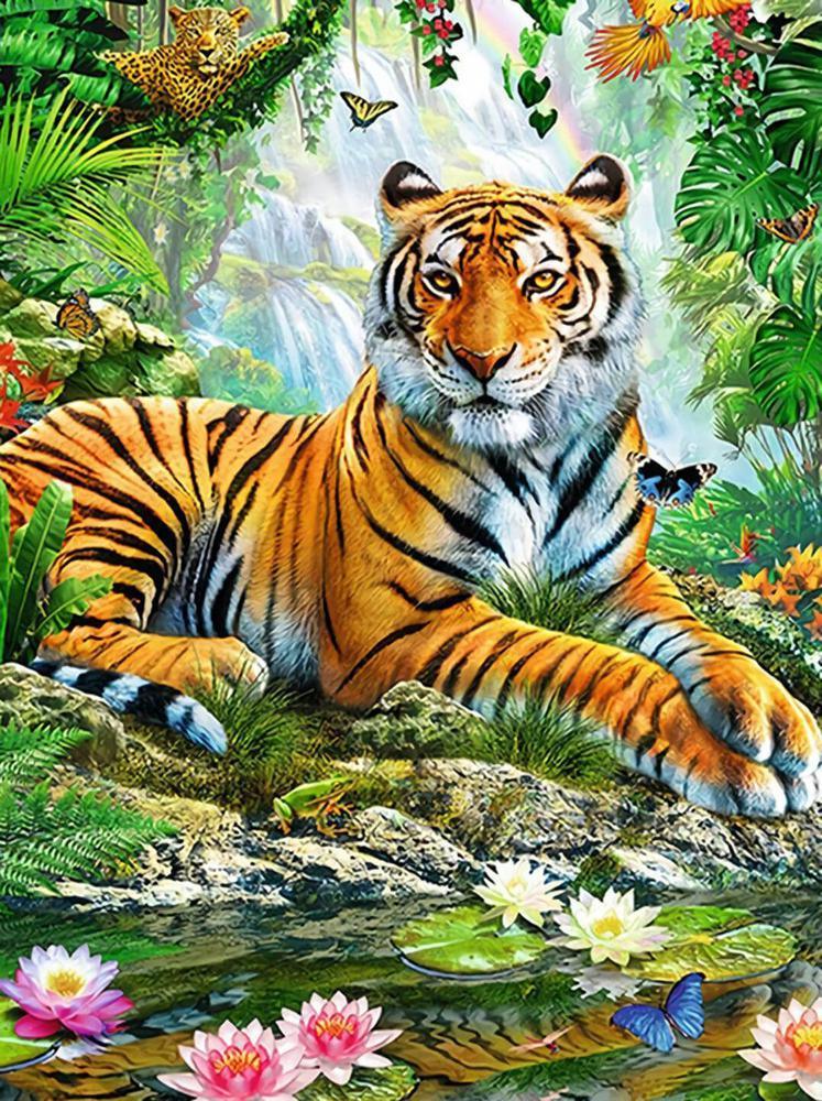 Free Tiger - MyCraftsGfit - Free 5D Diamond Painting