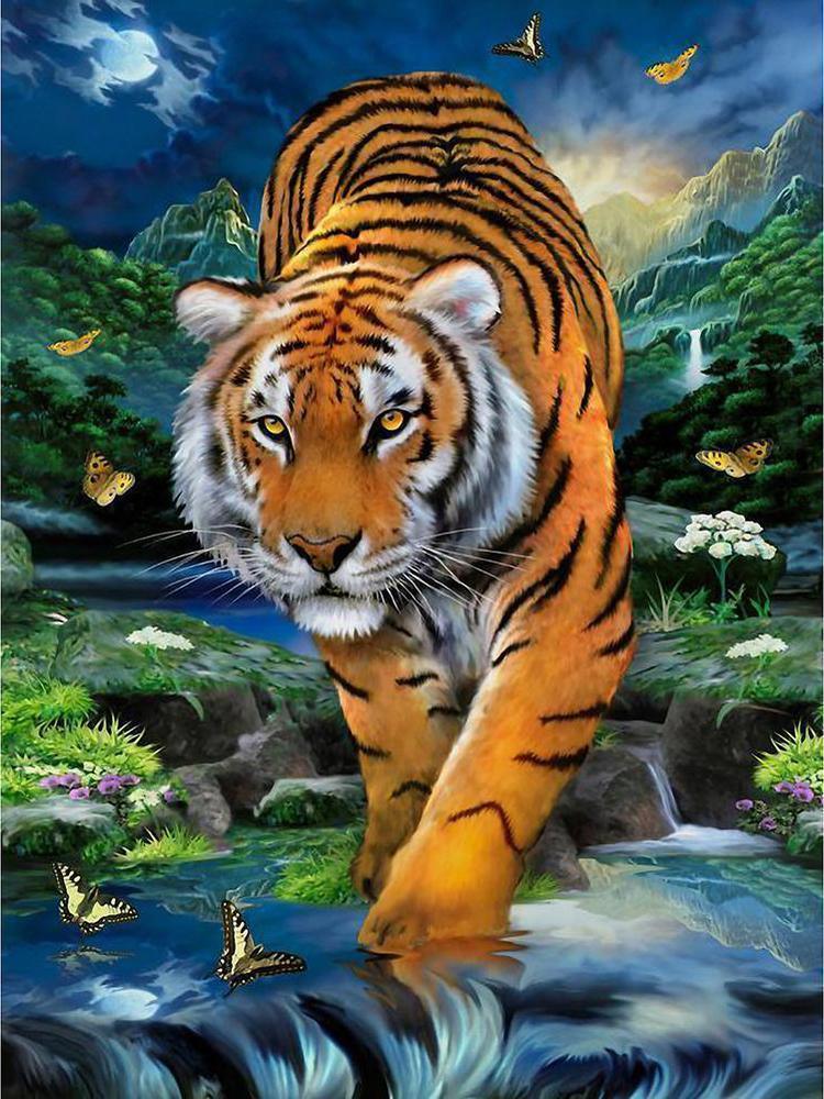 Free Tiger - MyCraftsGfit - Free 5D Diamond Painting