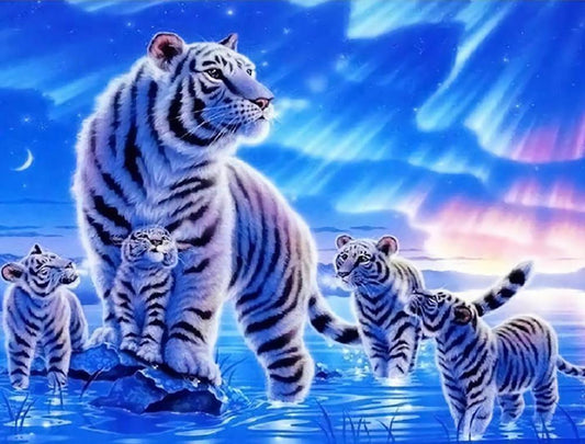 Tiger Free 5D Diamond Painting Kits MyCraftsGfit - Free 5D Diamond Painting mycraftsgift.com