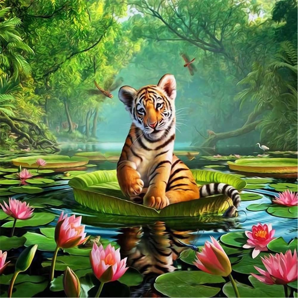 Free Tiger - MyCraftsGfit - Free 5D Diamond Painting