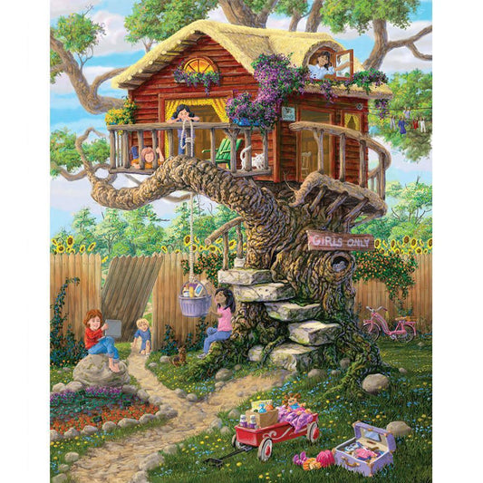 Tree House Free 5D Diamond Painting Kits MyCraftsGfit - Free 5D Diamond Painting mycraftsgift.com