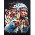 Tribal Leader Animal - MyCraftsGfit - Free 5D Diamond Painting