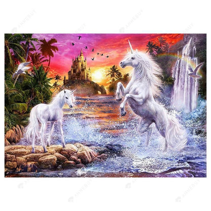 Free Two Horses - MyCraftsGfit - Free 5D Diamond Painting