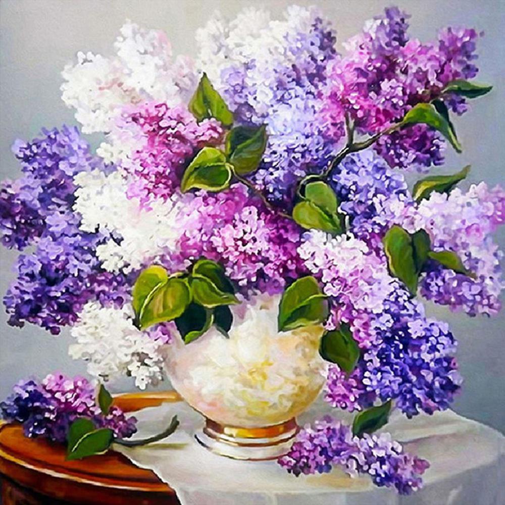 Free Vase on Table - MyCraftsGfit - Free 5D Diamond Painting