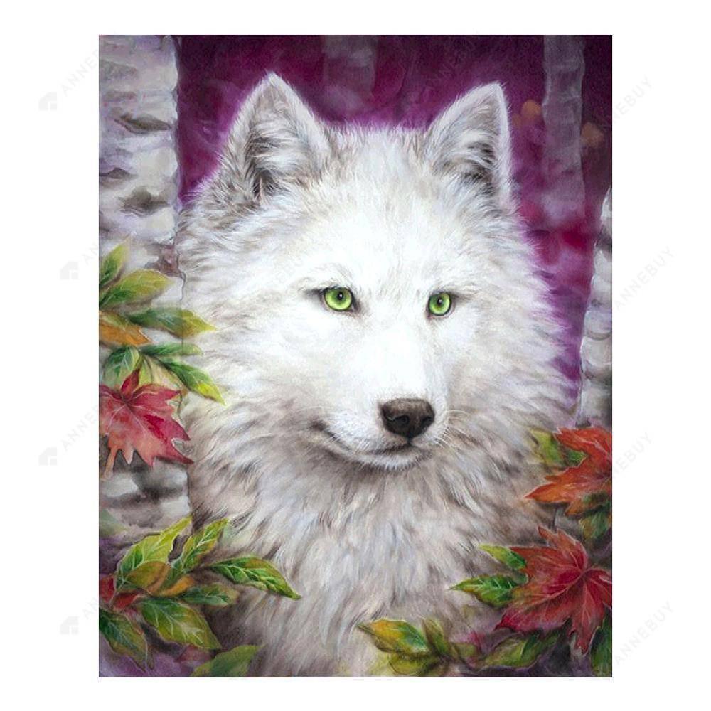 Free Watching Wolf - MyCraftsGfit - Free 5D Diamond Painting