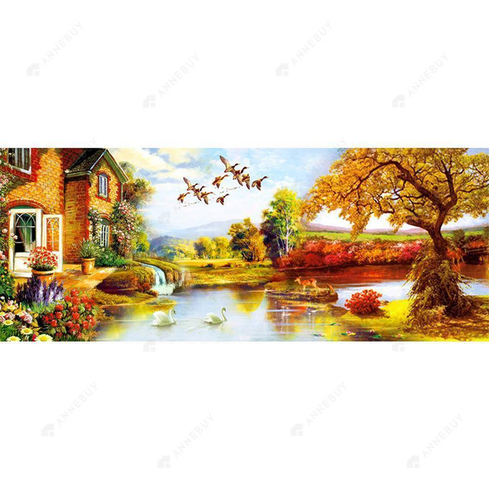 Free Water Rich Tree - MyCraftsGfit - Free 5D Diamond Painting