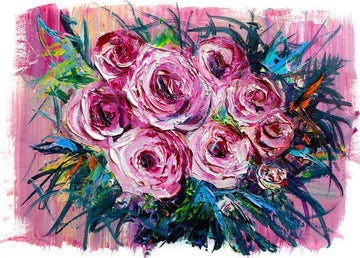 Watercolor Flowers - MyCraftsGfit - Free 5D Diamond Painting