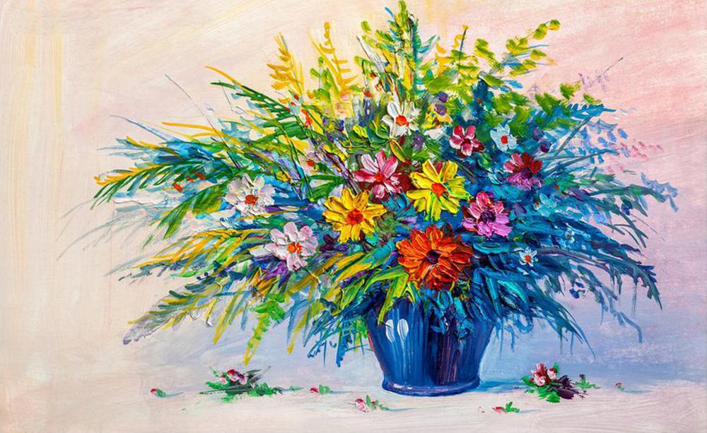 Free Watercolor Flowers - MyCraftsGfit - Free 5D Diamond Painting