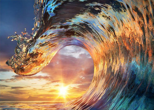 Free Waves And Sun - MyCraftsGfit - Free 5D Diamond Painting