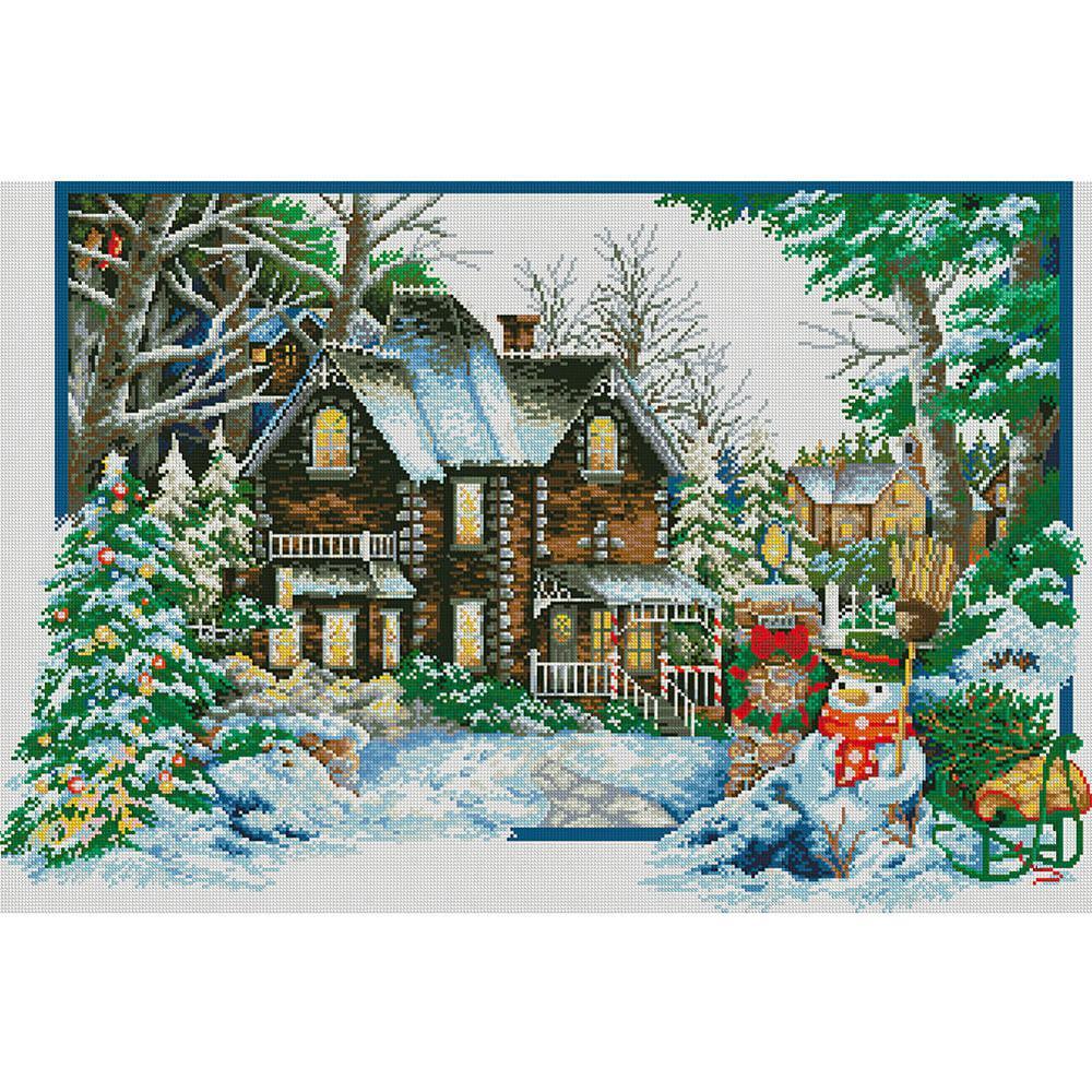 Free Winter Scenery - MyCraftsGfit - Free 5D Diamond Painting