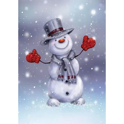 Free Winter Snowman - MyCraftsGfit - Free 5D Diamond Painting