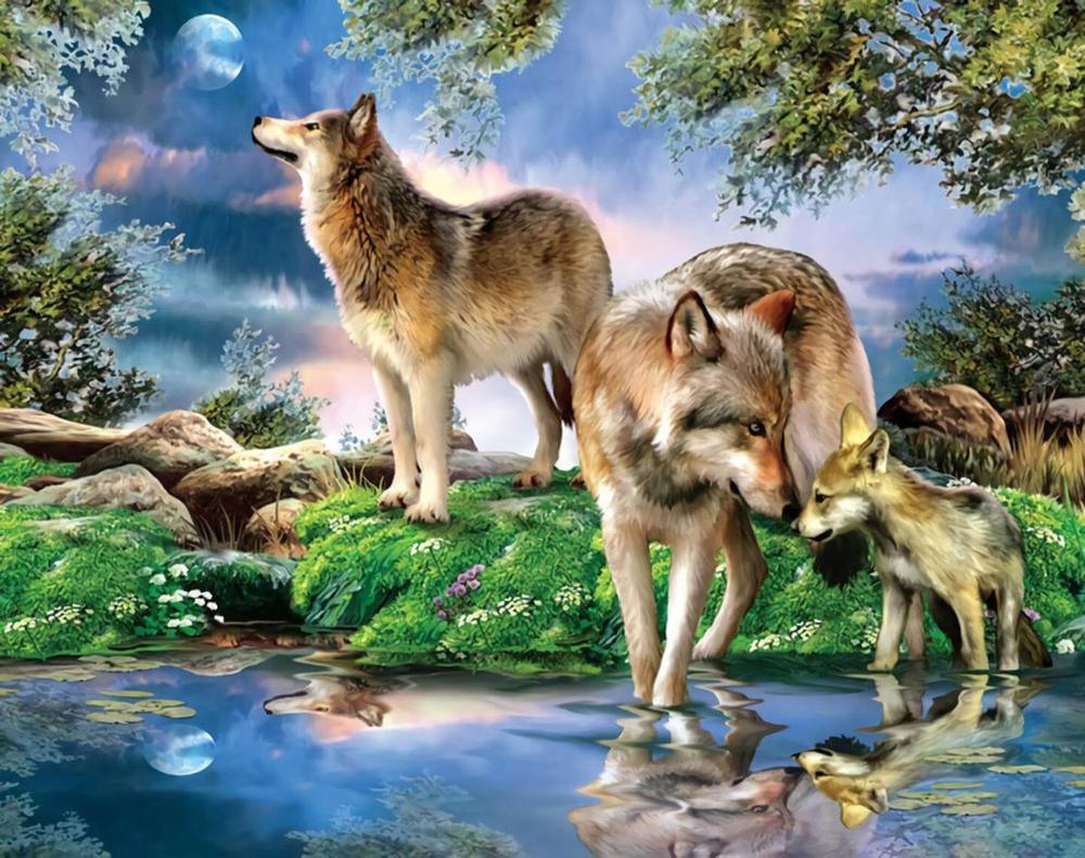 Wolf - MyCraftsGfit - Free 5D Diamond Painting