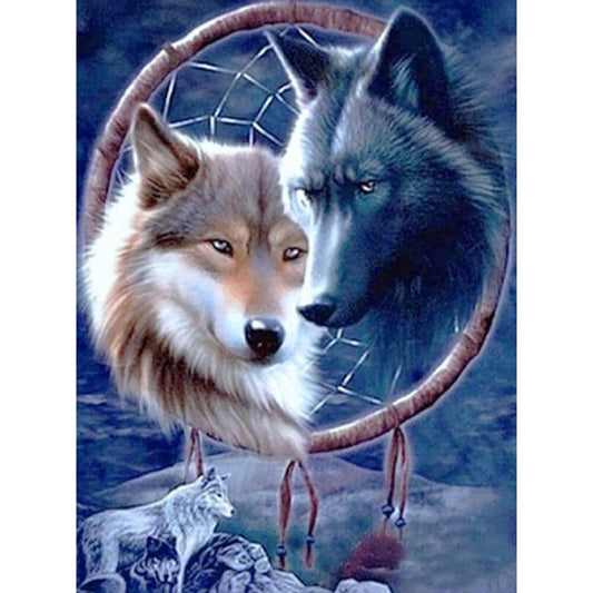 Free 5D Diamond Painting Kits Wolf freeshipping - MyCraftsGfit - 5D Diamond Painting