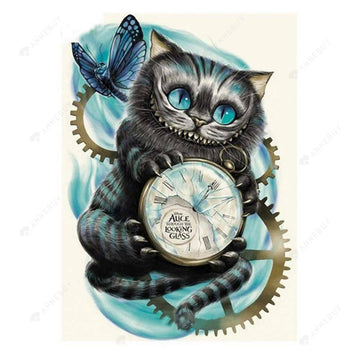 Free 5D Diamond Painting Kits Cat Hold Clock freeshipping - MyCraftsGfit - 5D Diamond Painting