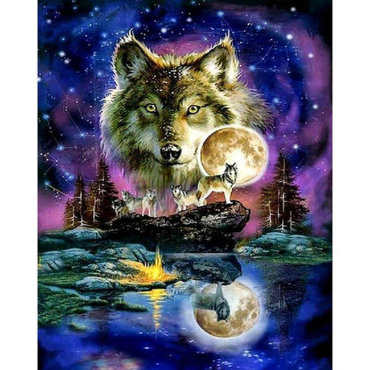 Free 5D Diamond Painting Kits Wolf freeshipping - MyCraftsGfit - 5D Diamond Painting