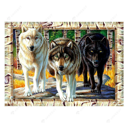 Free 5D Diamond Painting Kits Wolf freeshipping - MyCraftsGfit - 5D Diamond Painting